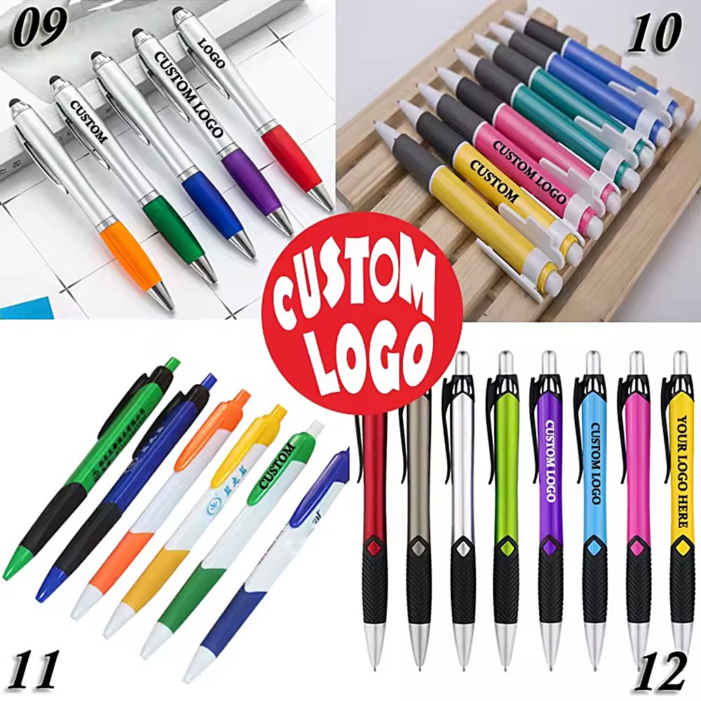 Best Printed Ballpoint Metal Pen With Stylus Customized Ball Point Pen Promotional Pen Wholesale Custom logo