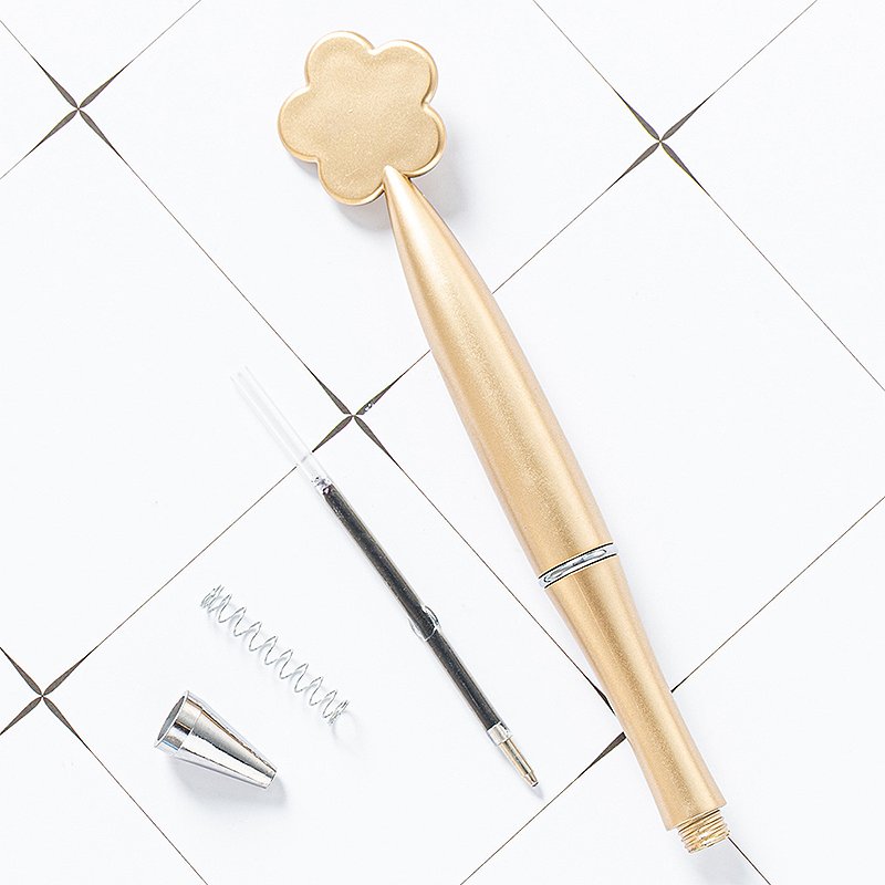 Flower shaped plastic ballpoint pen wholesale student stationery gift advertising pen printable logo twist pen