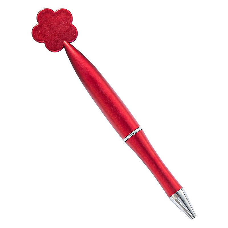 Flower shaped plastic ballpoint pen wholesale student stationery gift advertising pen printable logo twist pen