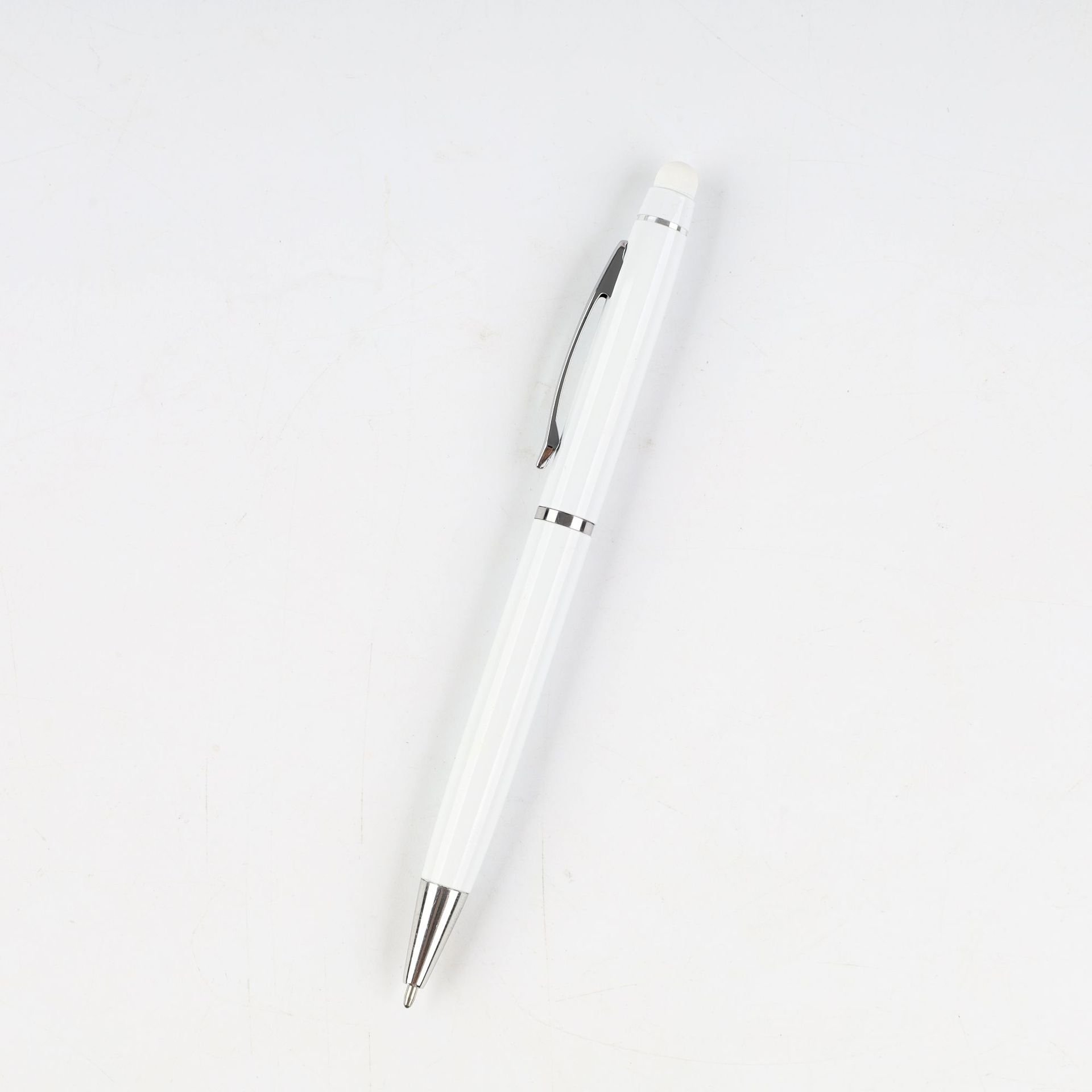 Ballpoint Pens 1.0mm Black Ink Soft Touch Click Metal Pen with Stylus Tip for Touch Screens Tablets Business Gifts School Office