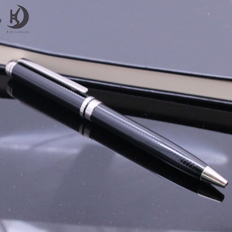 Promotional custom company logo design pen for engraving wedding gift black/rose gold fitting twist ballpoint pen