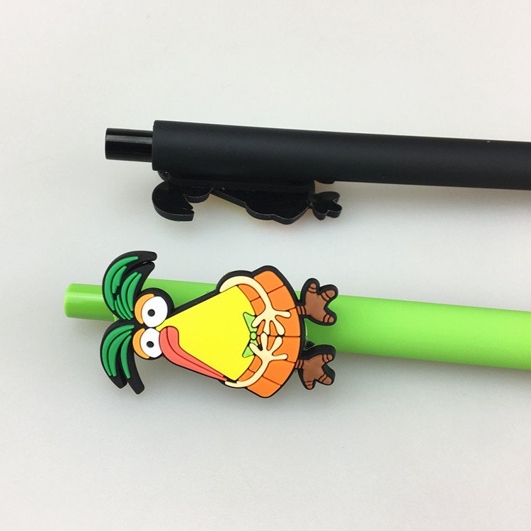 High Quality Custom Design Clip Ball Pen Soft Pvc Ballpoint Pen Promotional Pen Custom Logo