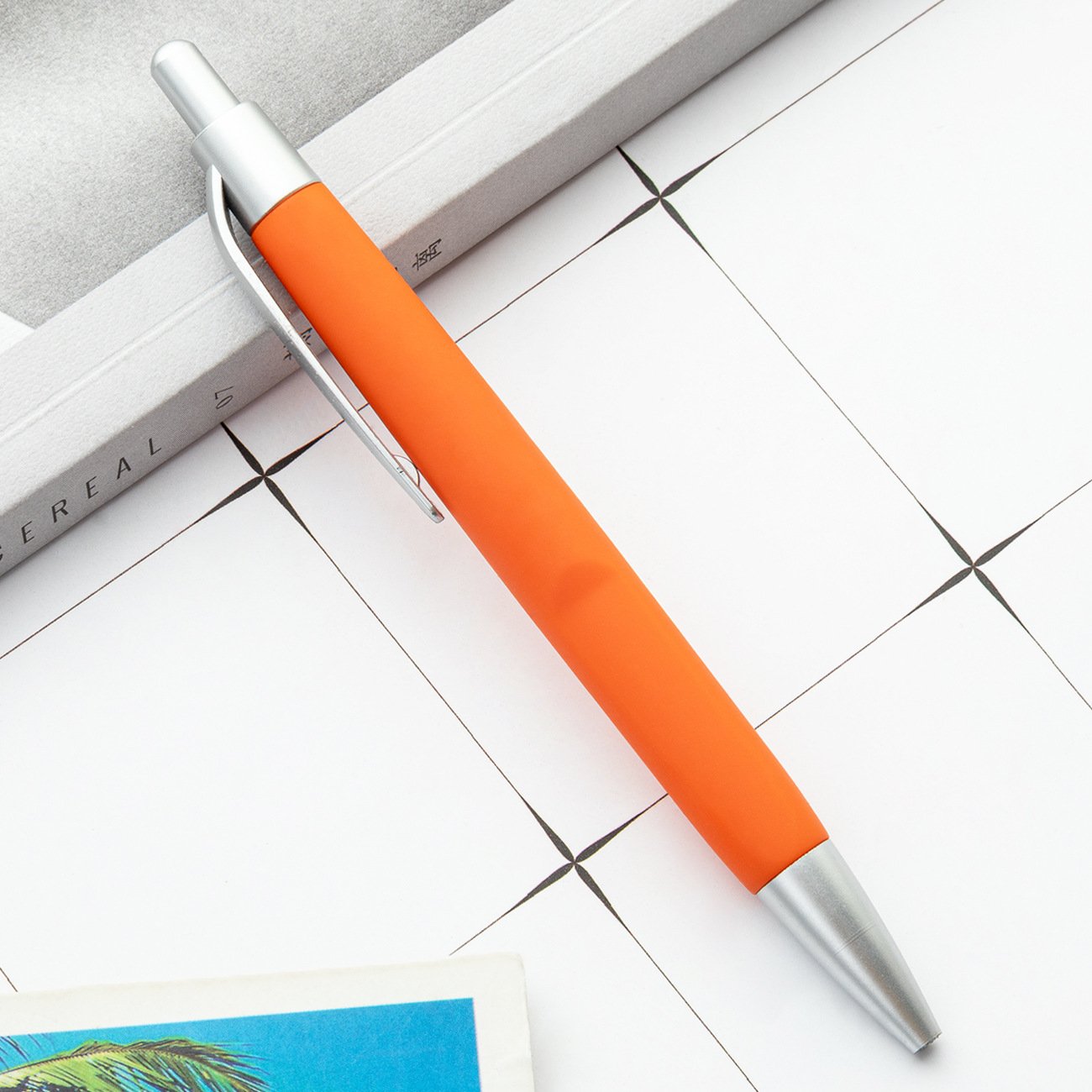 Custom Branded Plastic Rubber Coated Click Hotel Cheap Ballpoint Pen for Promotion and Giveaway with Custom Logo