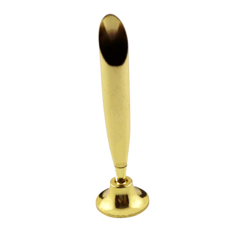 Turkey Promotional Hotel Table Swivel Desk pen Metal Funnel Stand Pen Socket Silver Gold Counter Bank Pen with revolving Holder