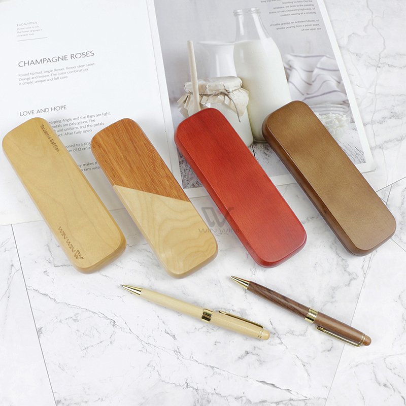 Ballpoint Pens Set Box Bamboo Wooden Pen With Logo Custom Gift For Business Men