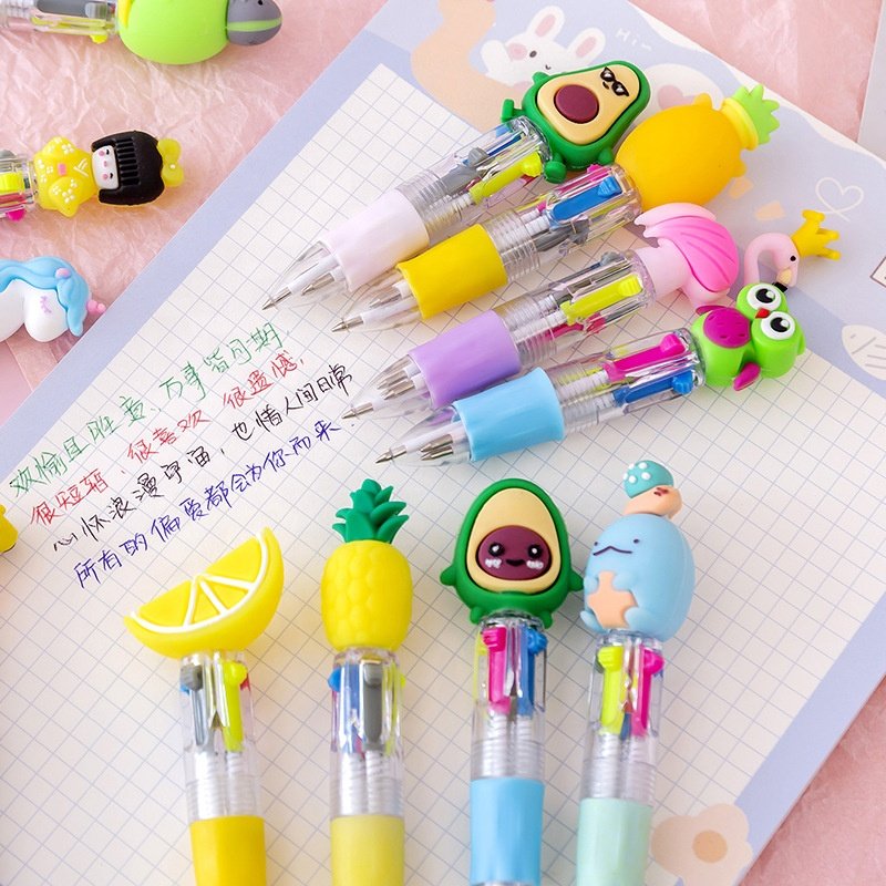 Hot Sale colorful Cute Cartoon Ballpoint Pen Kawaii Stationery Pen back to school