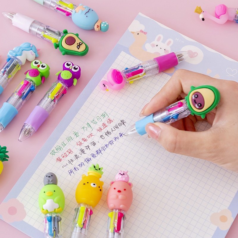 Hot Sale colorful Cute Cartoon Ballpoint Pen Kawaii Stationery Pen back to school