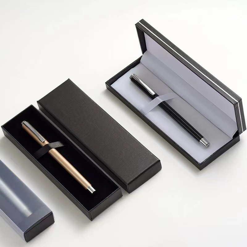 cheap hot promotion promotional cheap plastic gel ink roller ballpoint pens with box custom logo