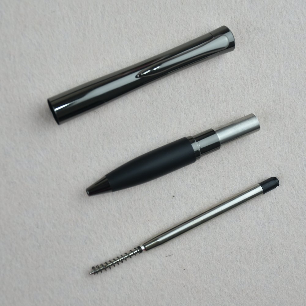GemFully b2binchina Good quality luxury promotional business pens black metal rotating ball pen with customized logo