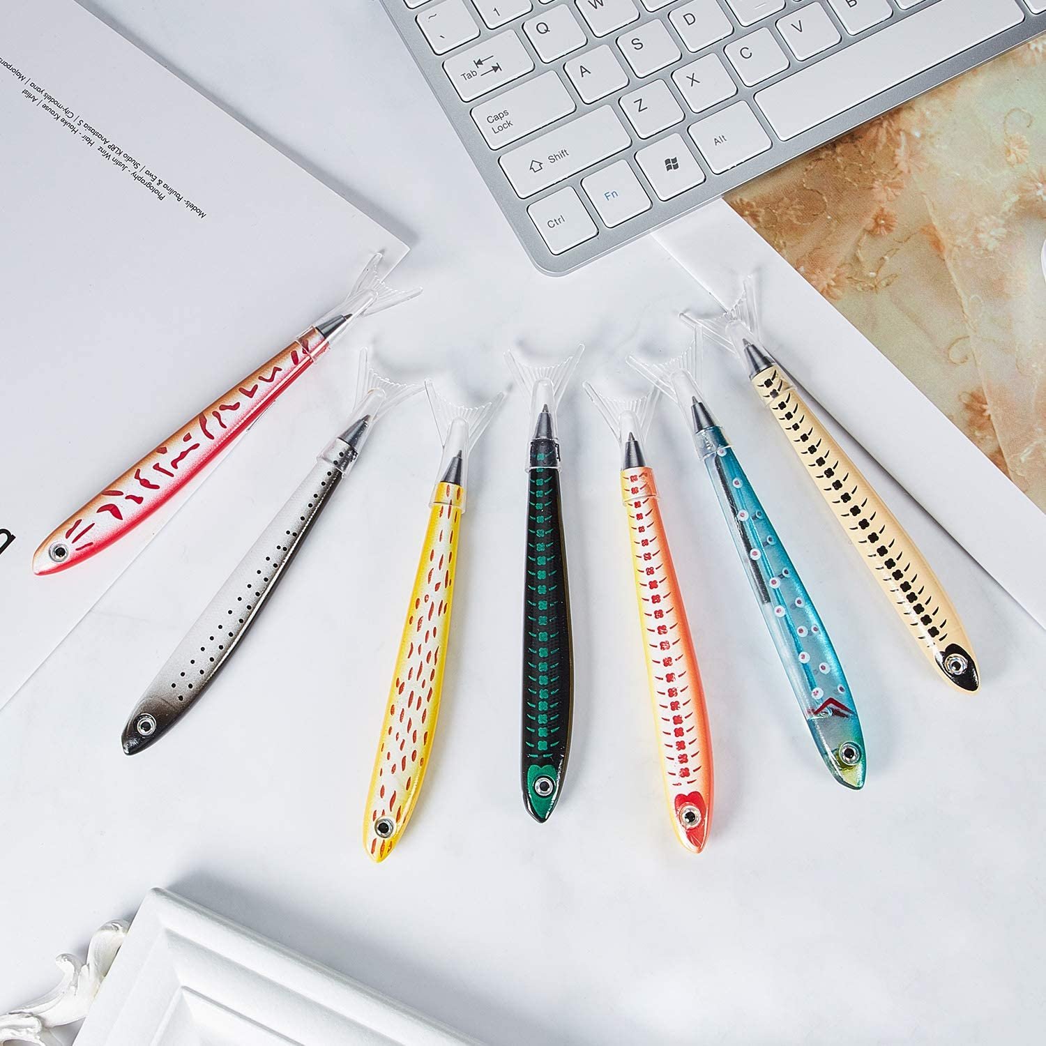Fish Pen Ballpoint Pens for Fish Pen Decoration Party, Christmas Halloween Near Year Gift