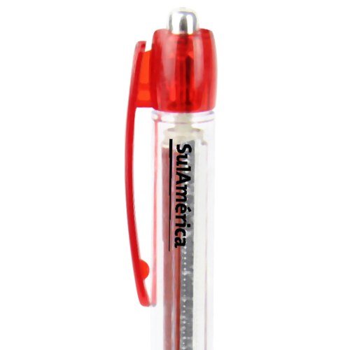 Customized Logo Novelty Ballpoint Pen Translucent Plastic Body Scroll Pull Banner Promotional Pocket Pen Clip Attractive Design