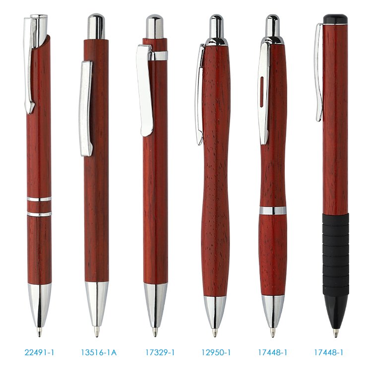 Hot selling High Quality Black Wood Push Ballpoint Pen Wholesale Promotional Cheap Eco Friendly Customized Logo