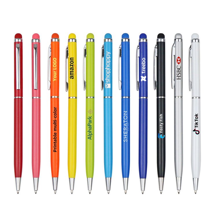 Multifunctional Tool Metal Ballpoint Pen with Level Meter Scale Gift Touch Screen and Phillips Screwdriver