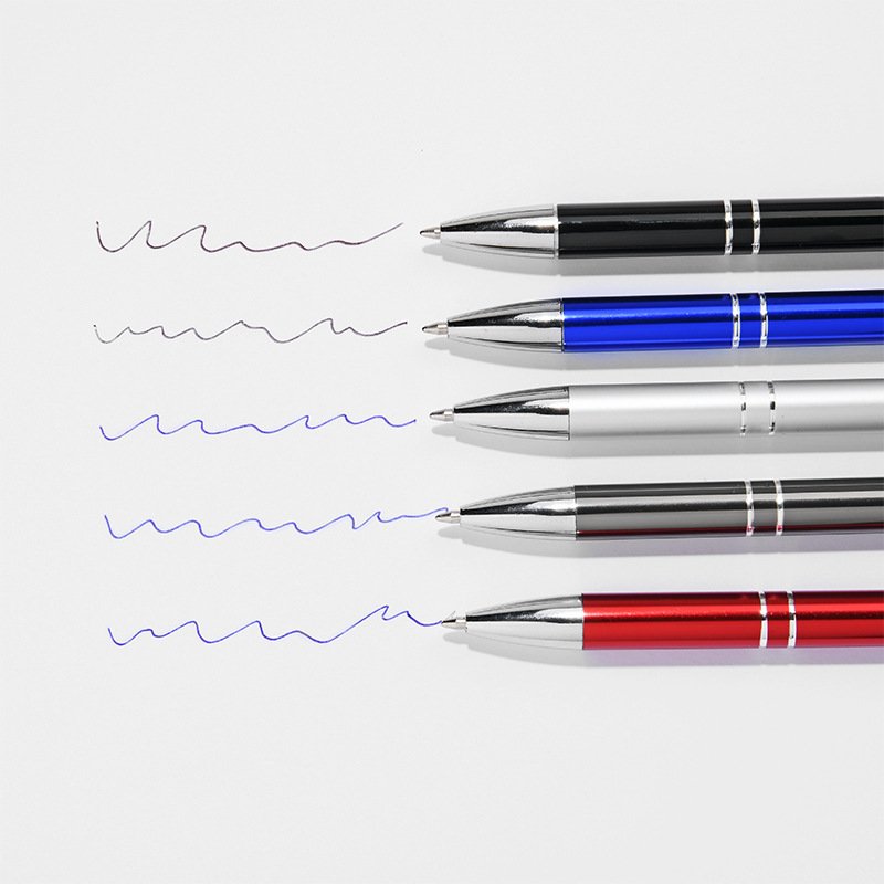 Custom Wholesale Logo creative Stylus Ball Point Gel Pens With Advertising Luxury High Quality Aluminum Metal Ballpoint Pen