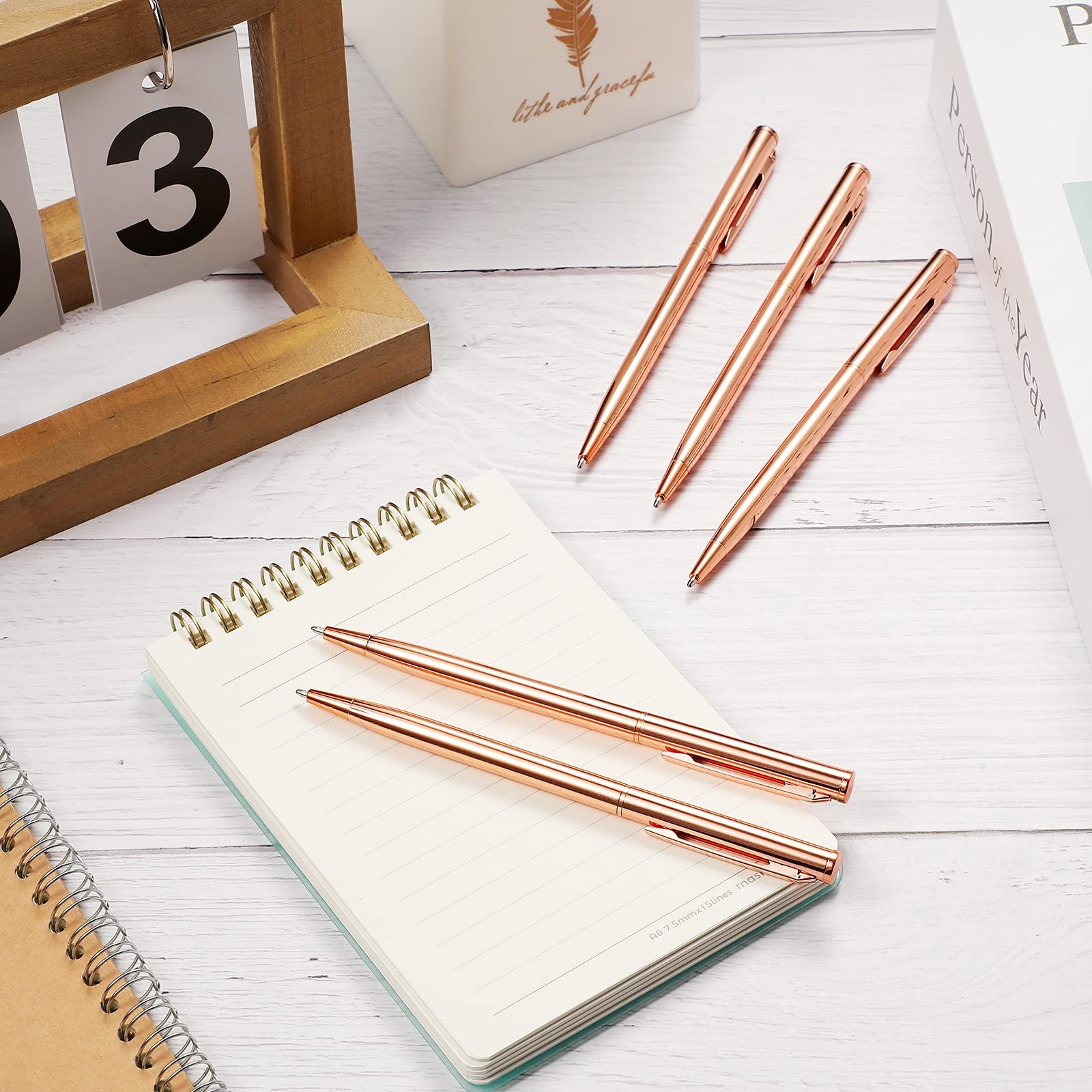 Slim Metallic Retractable Ballpoint Pens Lightweight Black Ink Metal Pens Ballpoint Custom Pens