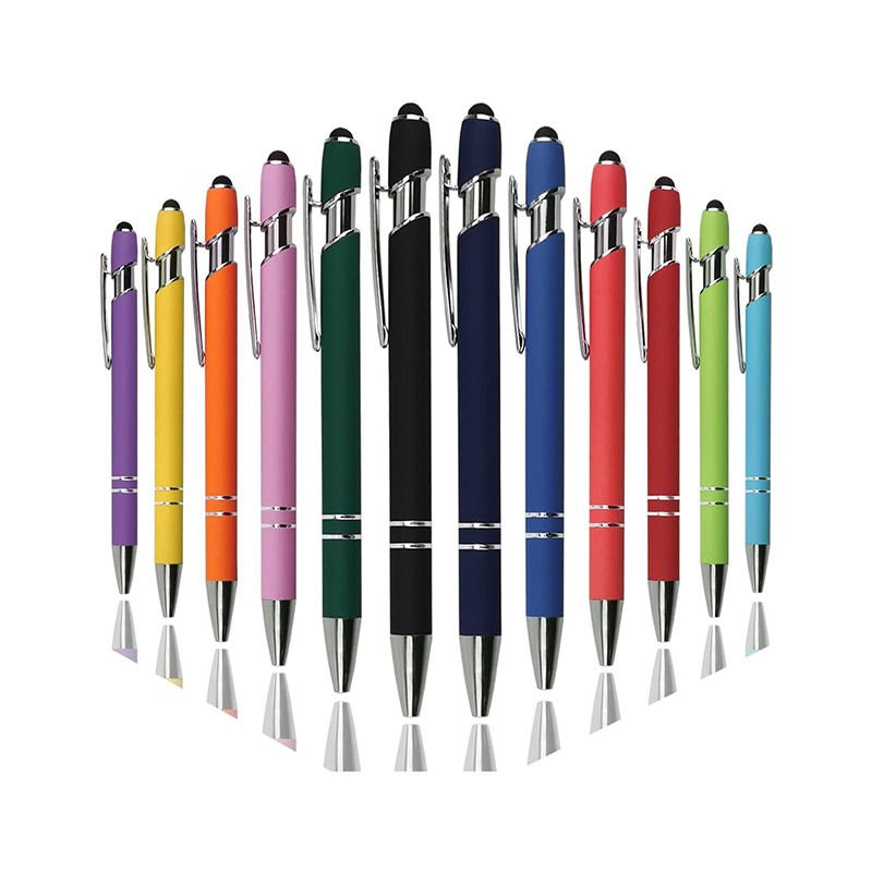 Promotional Novelty Touch Metal Aluminium custom Ballpoint pens gift set gadgets business gift items