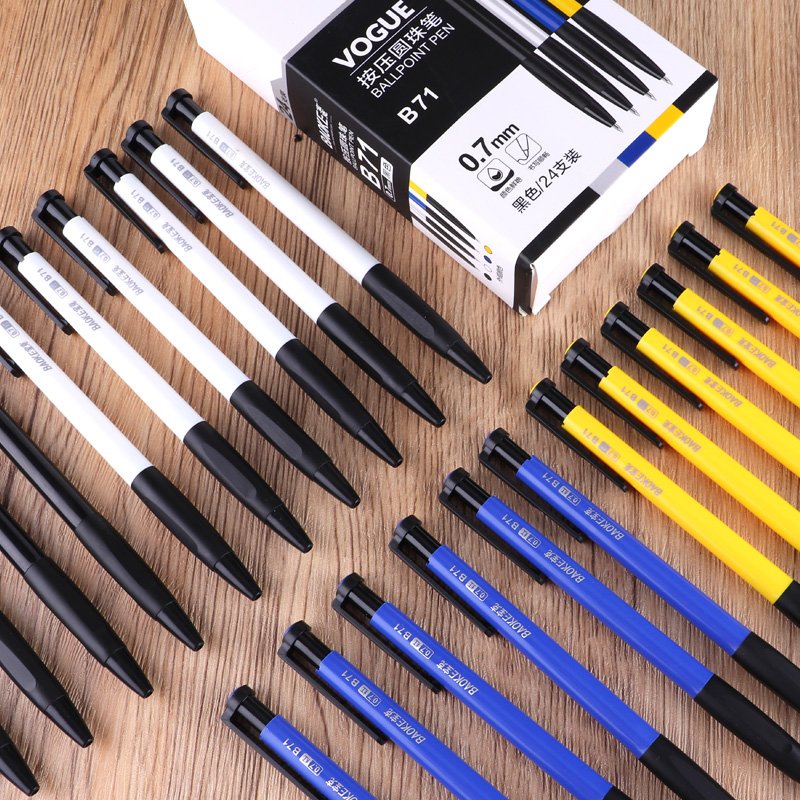 4 colors ink plastic ball pen for promotion 0.7mm ballpoint pen