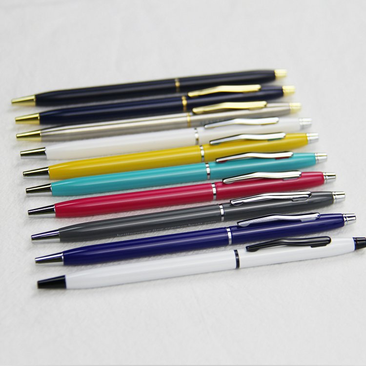 Eacajess Promotional Cheap Custom Logo Metal Pen Slim Pen