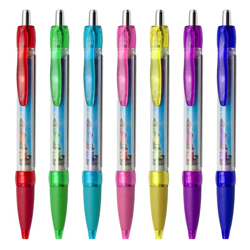 mega factory Direct Sale Promotional Advertising Recycled Paper Roll Ballpoint Pen Plastic Flag Retractable Pull Out Banner Pen