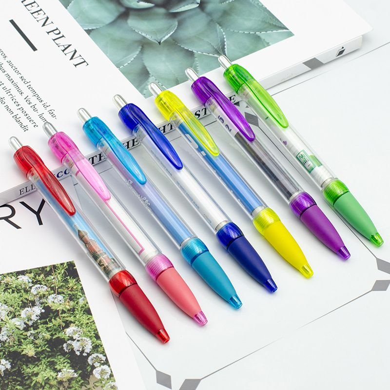 mega factory Direct Sale Promotional Advertising Recycled Paper Roll Ballpoint Pen Plastic Flag Retractable Pull Out Banner Pen