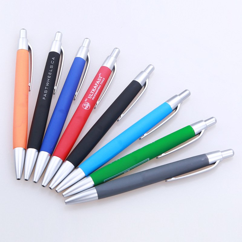 Wholesale promotional plastic ballpoint pen adverting pen with logo customized for school office business gift