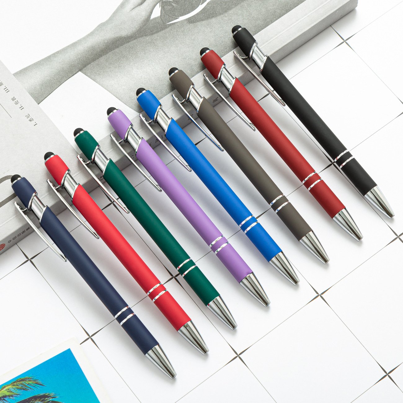 Metal Handwritten Screen Ballpoint Pen Cute Wedding Birthday Gift Gel Pens School Office Lettering Signature Pen