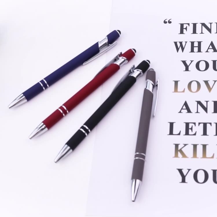 Metal Handwritten Screen Ballpoint Pen Cute Wedding Birthday Gift Gel Pens School Office Lettering Signature Pen