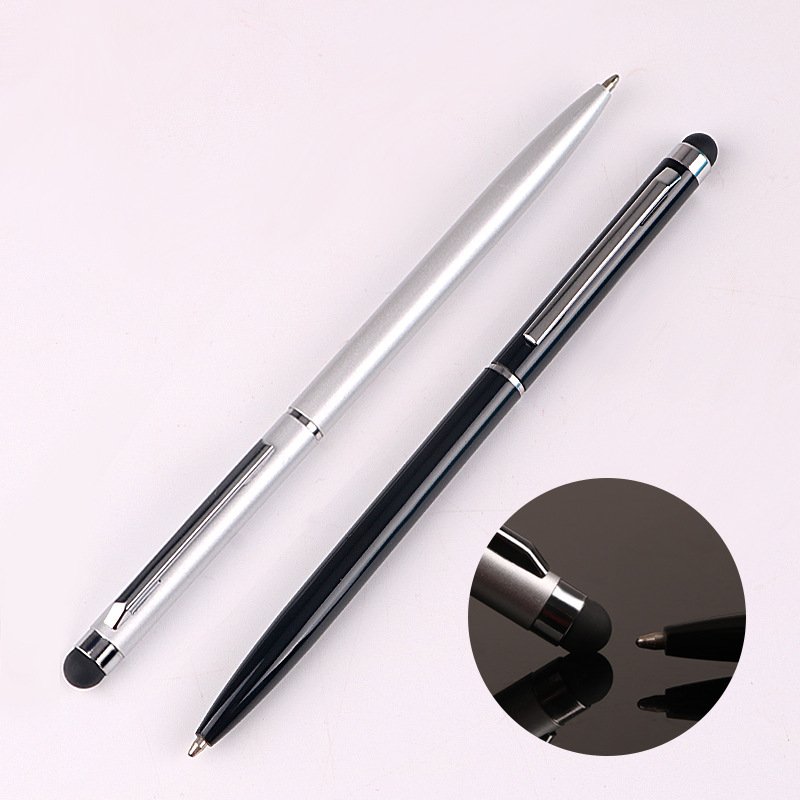 JPS OEM Canetas Fofas Spot metal small Gaoshi touch screen ballpoint pen IPD handwriting capacitor CNPC pen pen printed LOGO