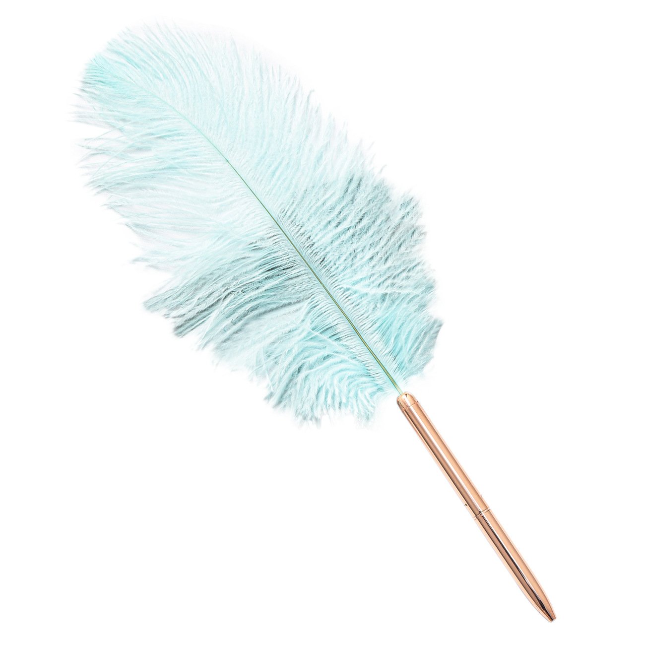Novelty Craft Retro Style Neutral Feather Pen Creative School Office Multi-color Pen Feather Metal Ballpoint Pens
