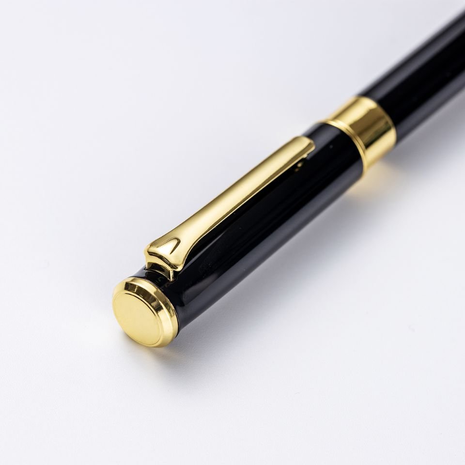 Manufacturer Hot Sale Creative Design Good Quality Heavy Metal Promotional Pen Custom Logo Black Ballpoint Pen