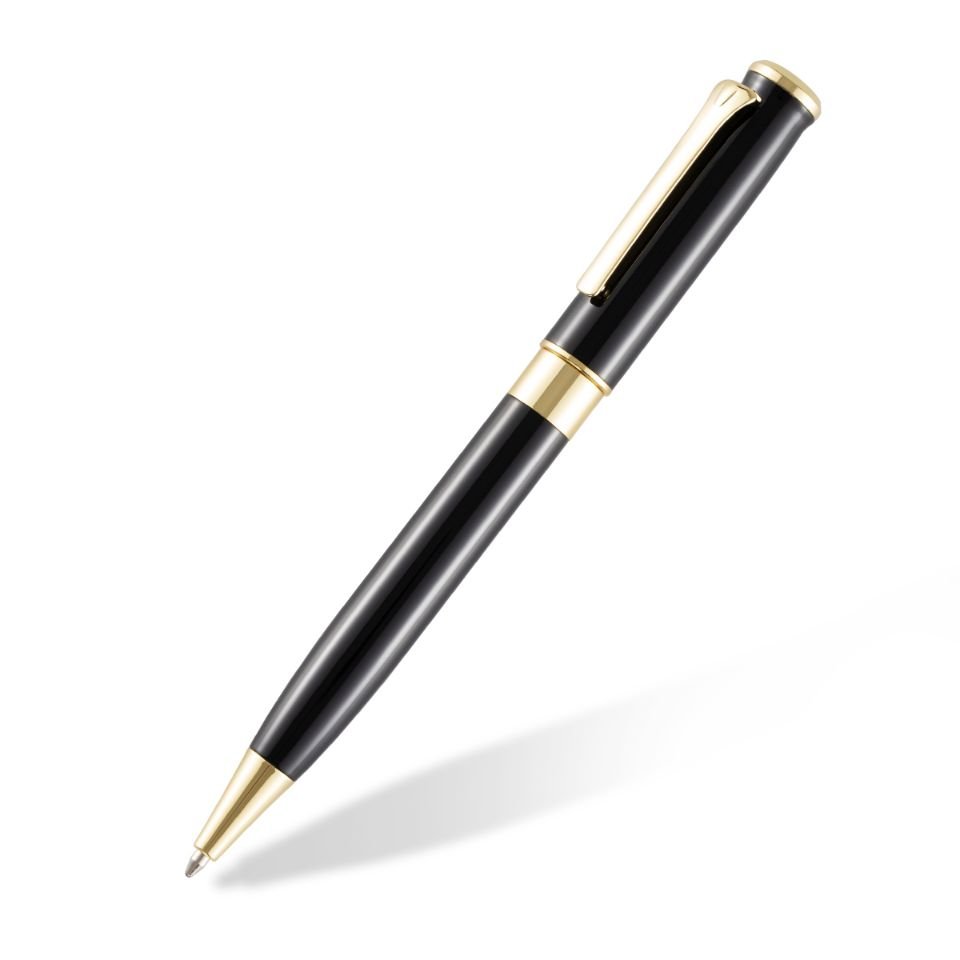 Manufacturer Hot Sale Creative Design Good Quality Heavy Metal Promotional Pen Custom Logo Black Ballpoint Pen