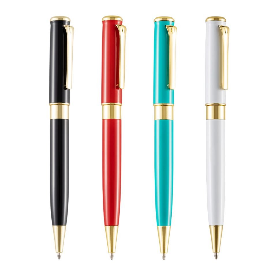 Manufacturer Hot Sale Creative Design Good Quality Heavy Metal Promotional Pen Custom Logo Black Ballpoint Pen