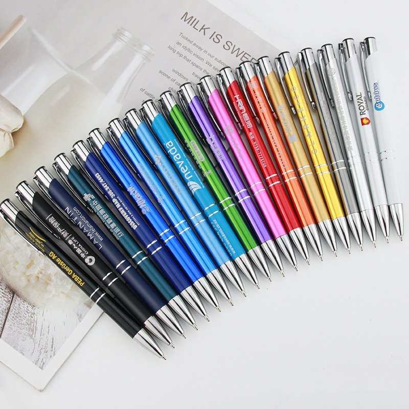 Promotional Personalized Metal Ballpoint Pens Custom Laser Engraved Print and Branded Logo Cheap Gift from Manufacturer