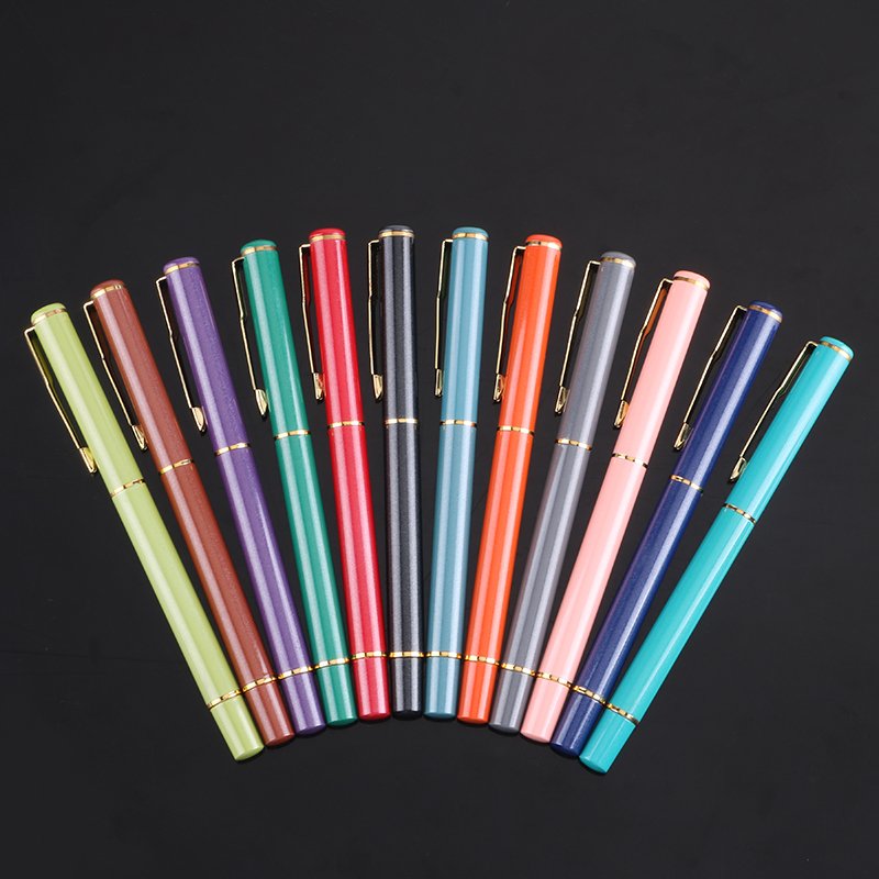 Wholesale and Retail Cheaper Promotion Gifts Executive Good Quality Ink Pens Custom Logo Fancy Metal Pens for Women