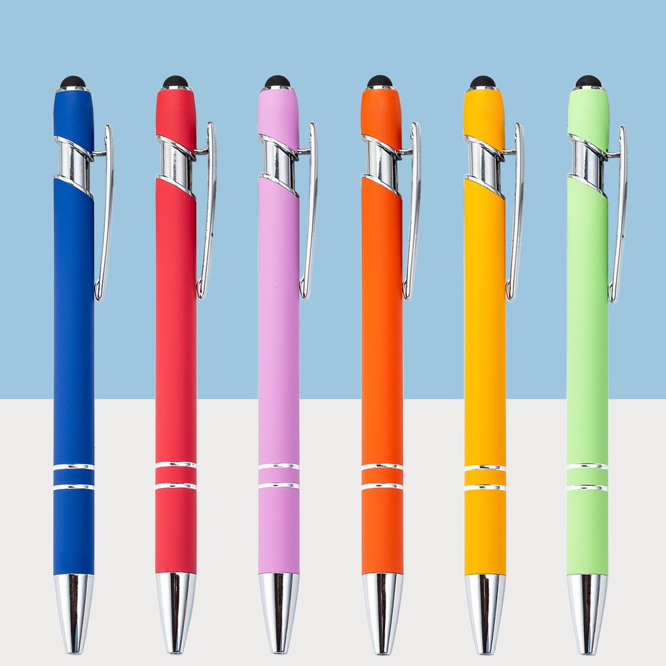 stationery office supplies Capacitive luxury metal with custom logo ballpoint pens
