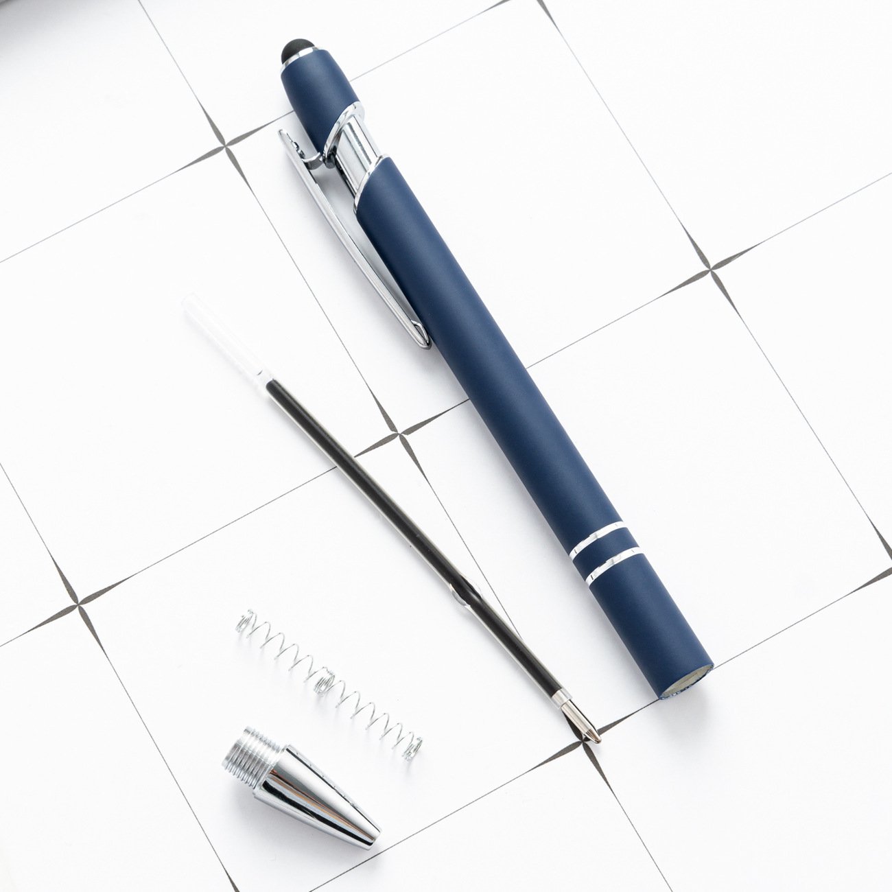 stationery office supplies Capacitive luxury metal with custom logo ballpoint pens