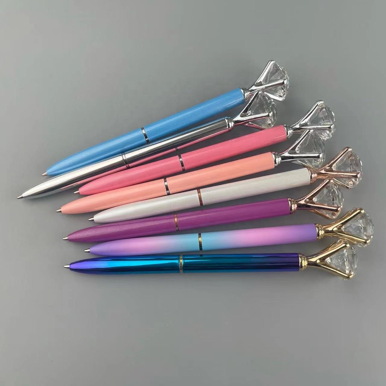 Most Popular Metal Crystal Diamond Pen Rose Gold Cristal Pen for Retails or wholesales
