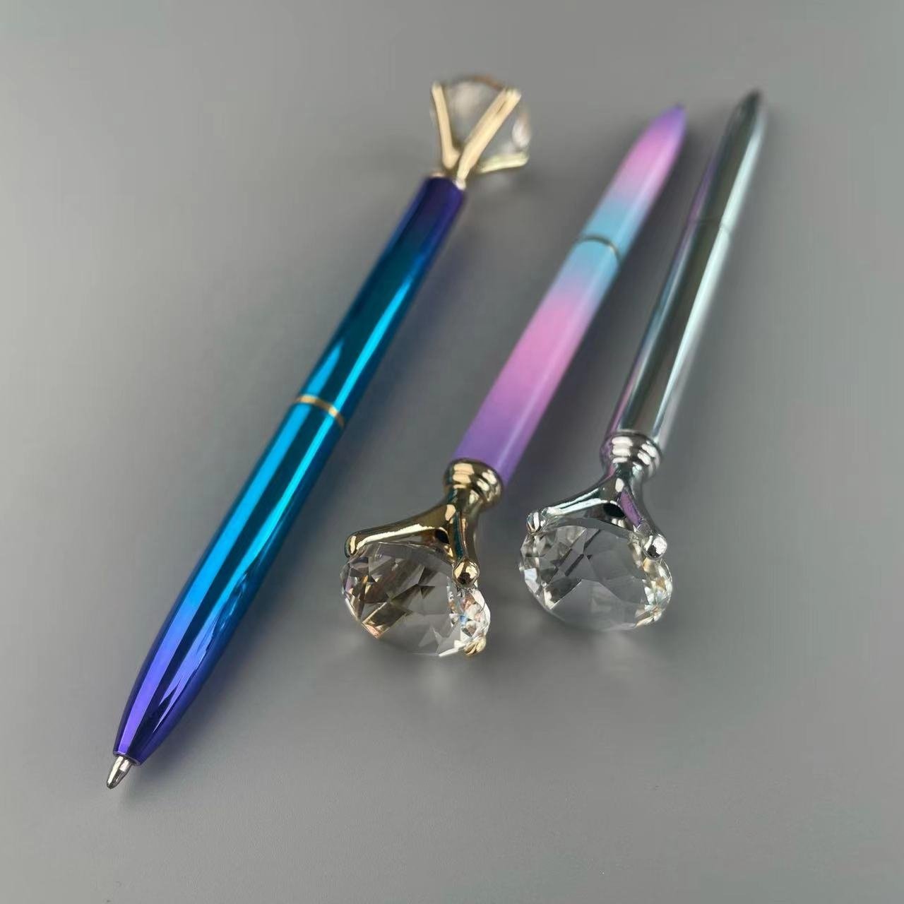 Most Popular Metal Crystal Diamond Pen Rose Gold Cristal Pen for Retails or wholesales
