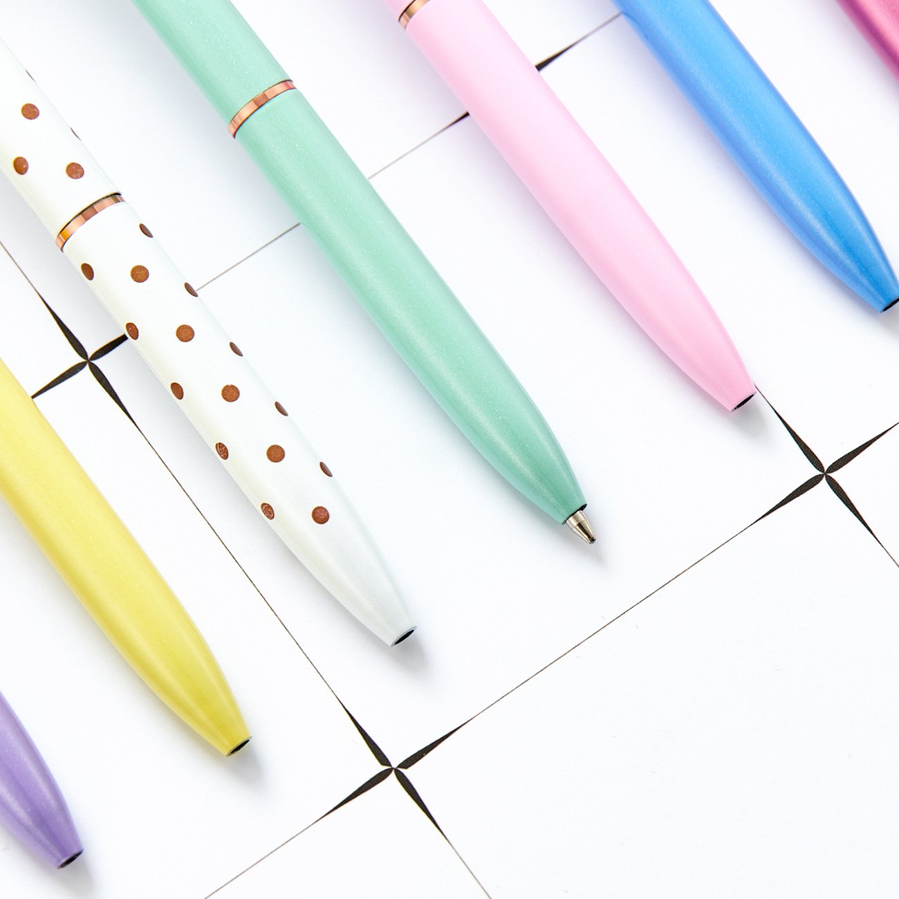 3D Large Rose Gold Tip Heart Metal Pens with custom logo Business Gift Ballpoint Pen