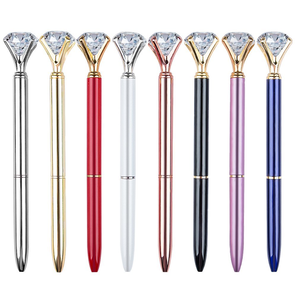 Diamond Pens Cute Beautiful Ballpoint Pens Crystal Diamond Pen for Women Wedding Bridal Shower Decor Gifts