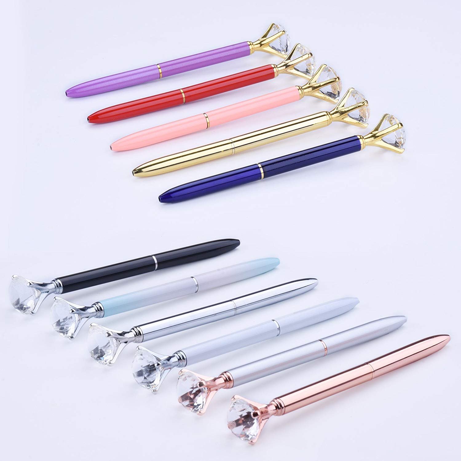 Diamond Pens Cute Beautiful Ballpoint Pens Crystal Diamond Pen for Women Wedding Bridal Shower Decor Gifts