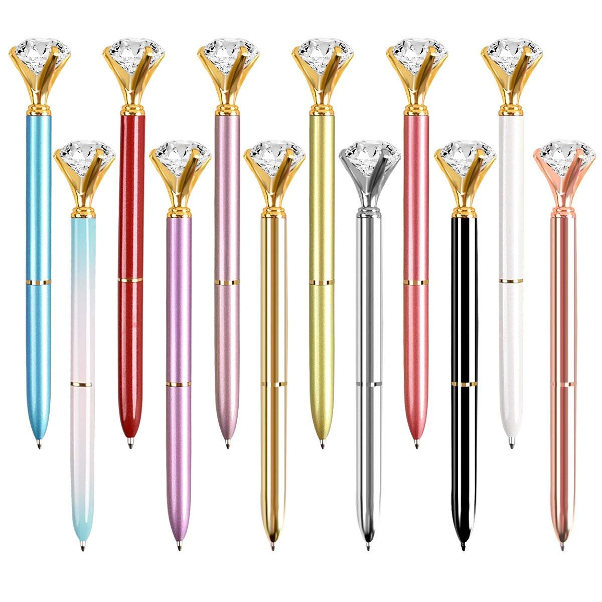 Diamond Pens Cute Beautiful Ballpoint Pens Crystal Diamond Pen for Women Wedding Bridal Shower Decor Gifts