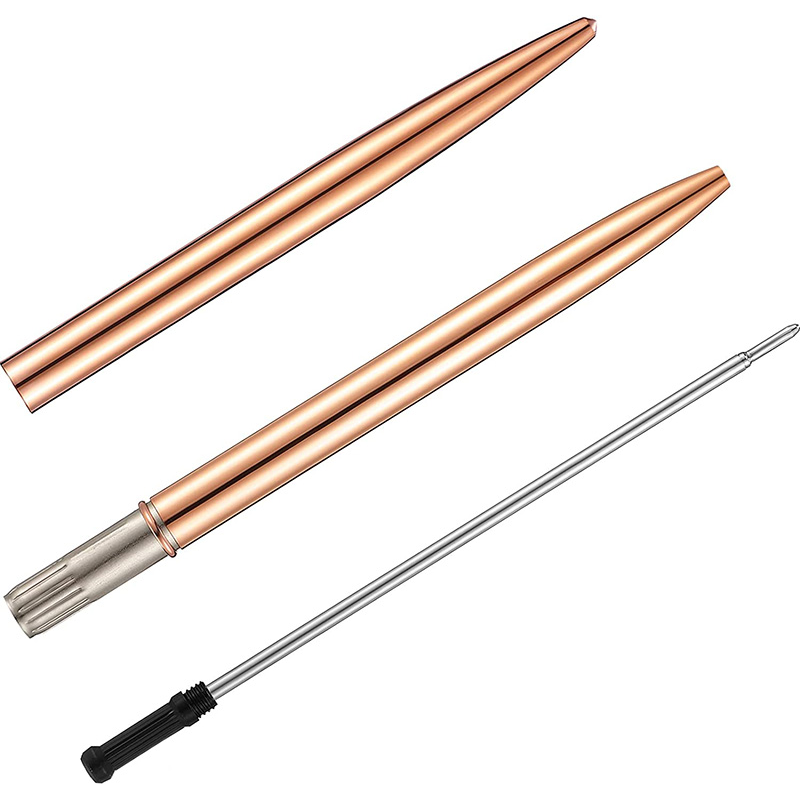 Hot Sale Designer Thin Ballpoint Pen Gold Metallic Rose Pens Premium with Black Ink for Office
