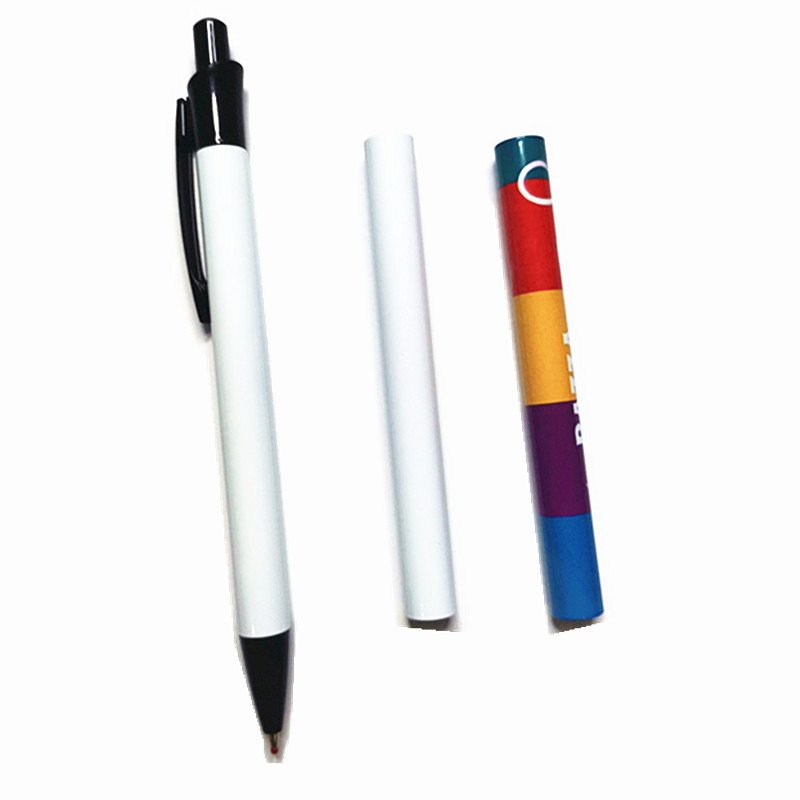 Factory Price DIY metal sublimation blank ballpoint pen with shrink wrap