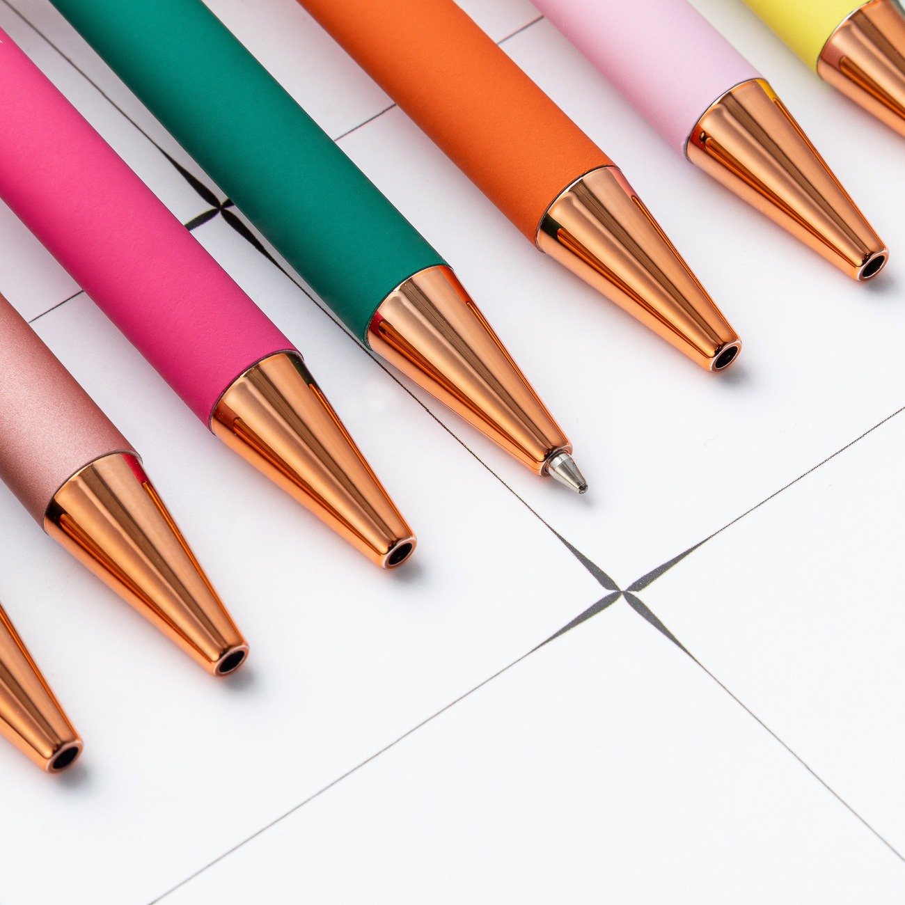 2 in 1 Multifunction High Quality Rose Gold Touch Screen Stylus Ballpoint Pen with LOGO for Promotional Gift Office Supplies