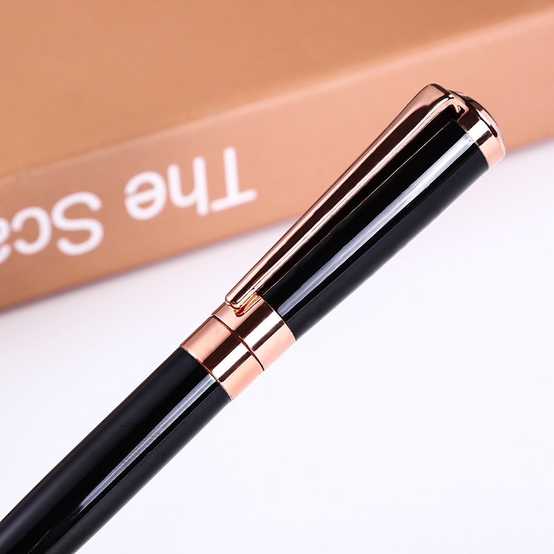 SHULI Branded Luxury Gift Promotion Twist Copper Pole Ball Point Pen Heavy Advertising Personalized Metal Pens With Custom Logo
