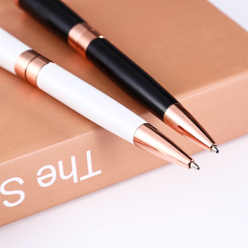 SHULI Branded Luxury Gift Promotion Twist Copper Pole Ball Point Pen Heavy Advertising Personalized Metal Pens With Custom Logo