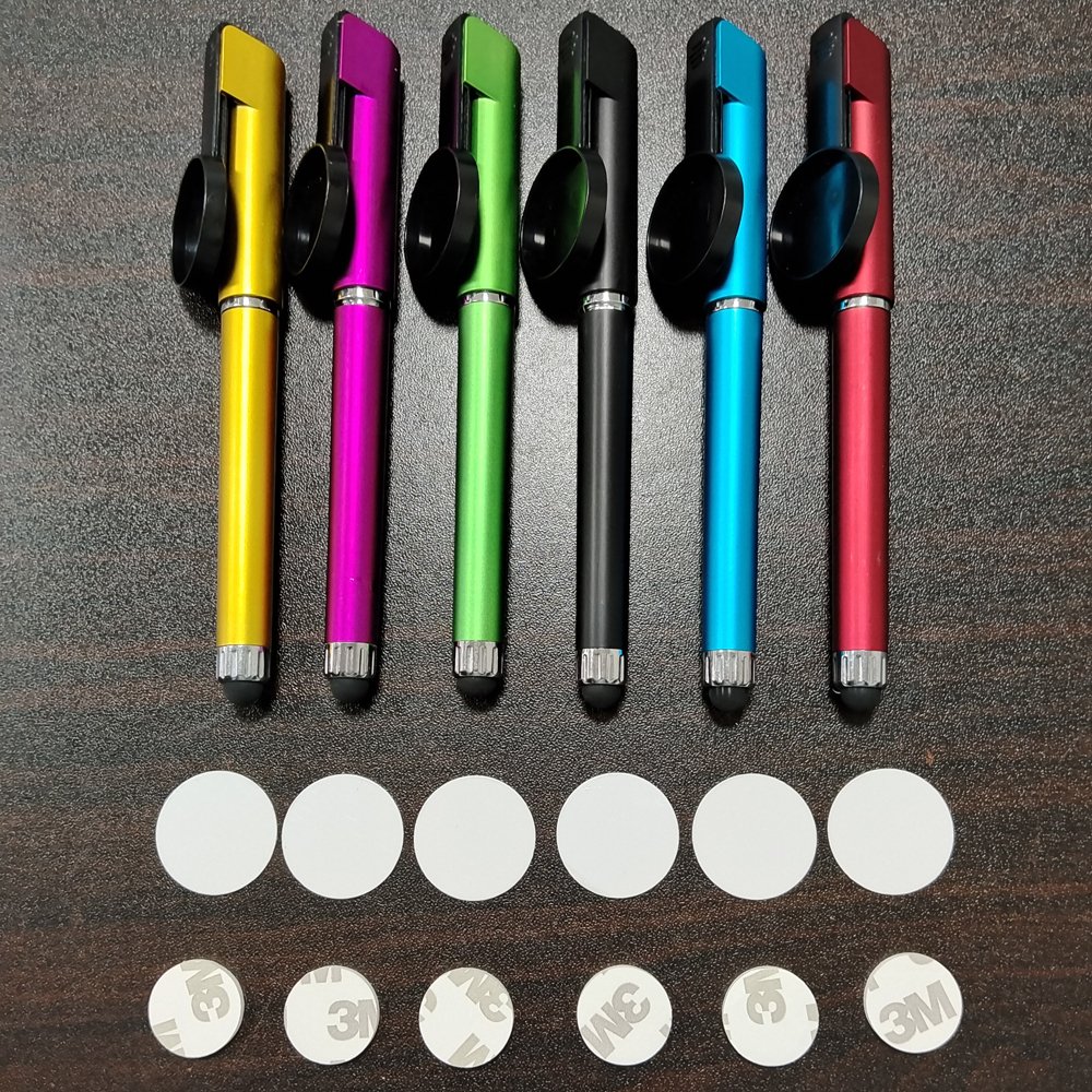 Custom Logo 4-Color Sublimation Stylus Pen Metal Ballpoint Pens Plastic Body Business Education Advertising Promotional Pen
