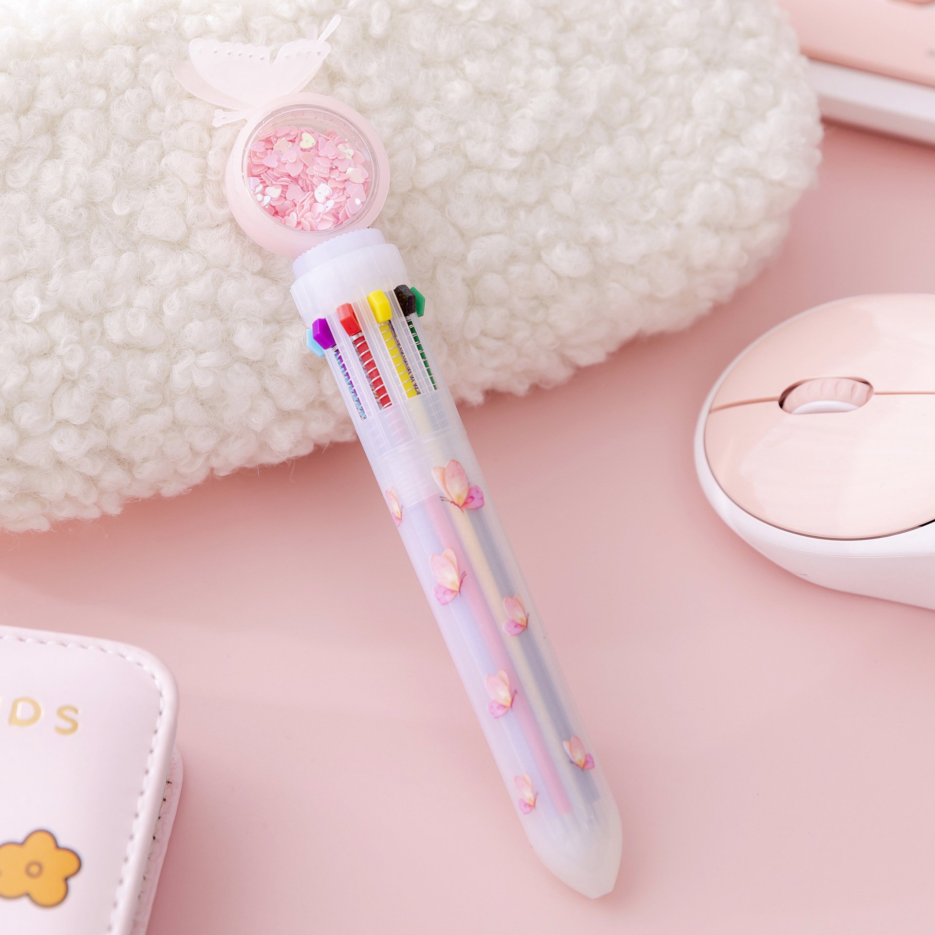 children's cute cartoon cute 10-color multicolor ballpoint pen
