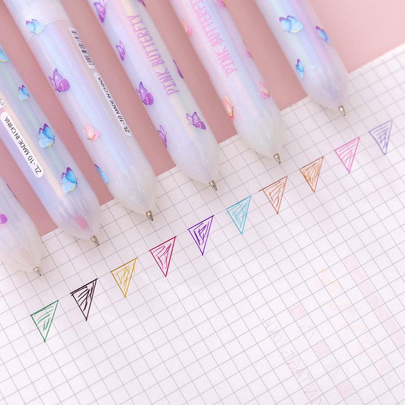 children's cute cartoon cute 10-color multicolor ballpoint pen